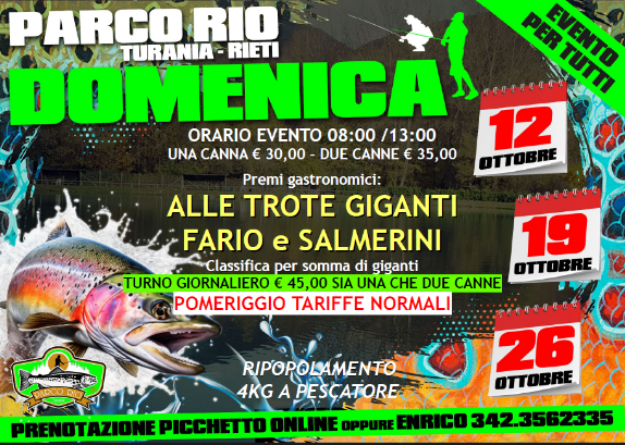 Solo pesca alla trota Pesca Sportiva